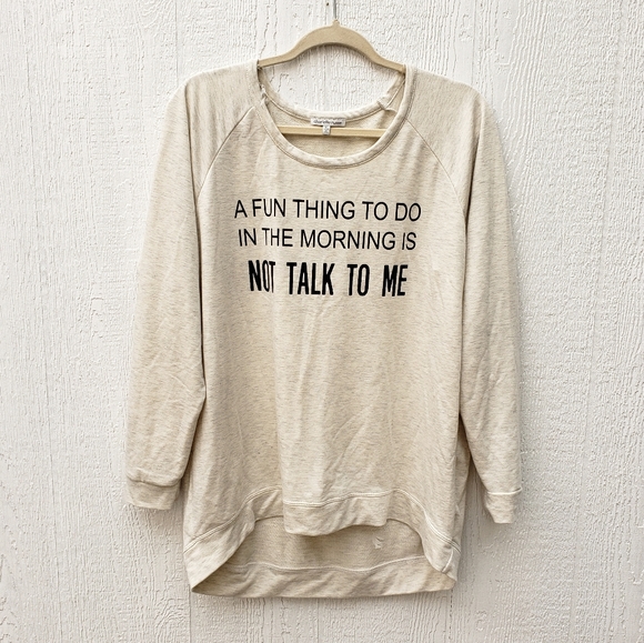 Charlotte Russe Sweaters - 3 for $25 Charlotte Russe Graphic Long Sleeve Top